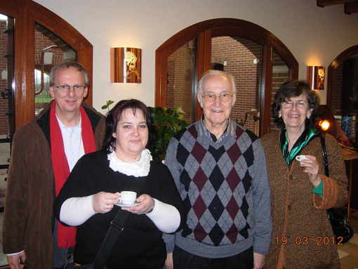 visita di padre Martin e amici dall'abbazia di Melk in Austria 